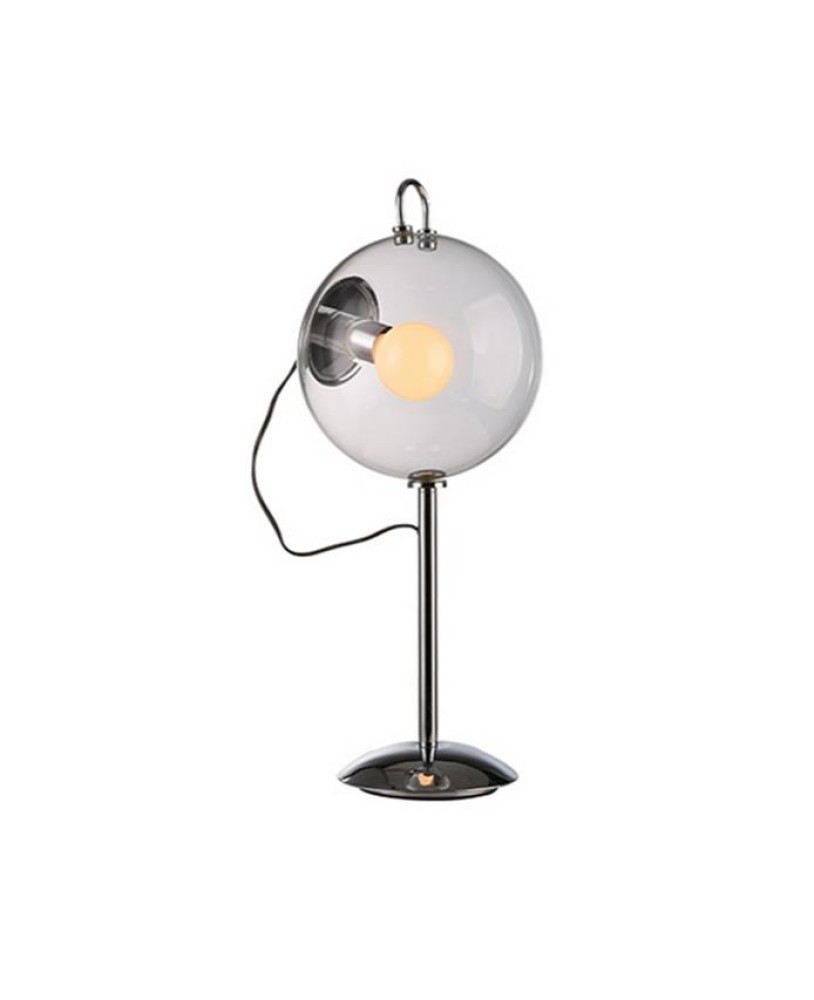 Transparent Sphere Ball Clear Glass Table Lamp