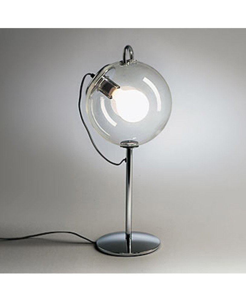 Transparent Sphere Ball Clear Glass Table Lamp