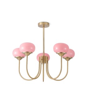 Scandinavian designer creative cozy bedroom Bauhaus chandelier dining room living room Marshmallow chandelier