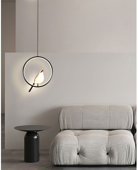 Magpie Bird LED Cord Pendant Lamps AC85-265V Indoor LED Chandelier Lights for Bedside Bedroom 