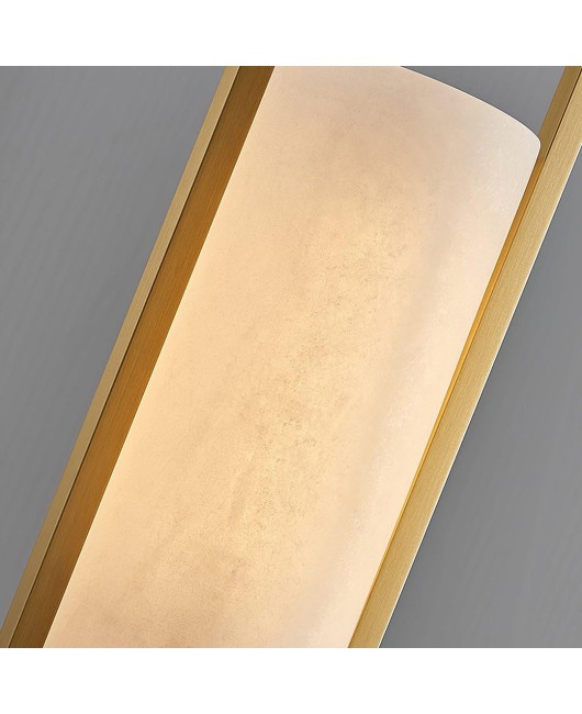 Modern Simple Full Copper Marble Pendant Light For Dining Room Bedroom Bedside Pure Copper LED Pendant Lights