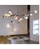 Bocci Glass Chandelier Light For Kitchen island Big Hanging Lamp For Stair Villa Lobby Living Room Pendant Light Ceiling Lamp