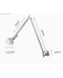 Artemide wall lamp, bedroom bedside reading lamp, mechanical long arm foldable wall lamp
