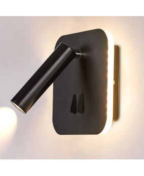 LED Bedside Wall Lamp with switch backlight Sconce free rotation Sconce indoor wall light For Bedroom reading light