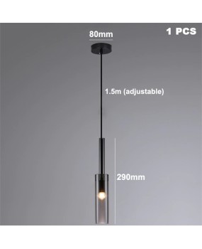 Postmodern LED Pendant Lights Kitchen Glass Hanging Lamps For Living Room bedside Decor Lights Staircase Lamps