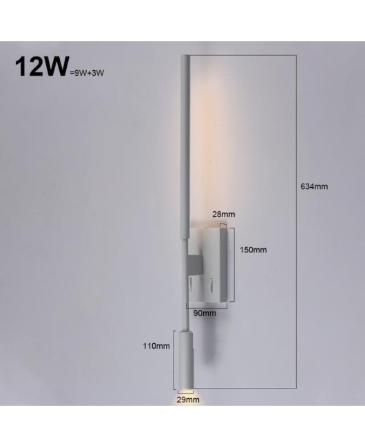 Modern LED Wall Lamp Indoor Bedside Sconce For Home Bedroom decoration Living Room Surface mounted Sofa background lighting