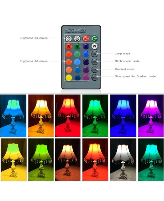 E27 E14 GU10 GU5.3 MR16 LED RGB Spotlight Bulbs 3W Remote Control Home Decoration Color Changing Light Lamps
