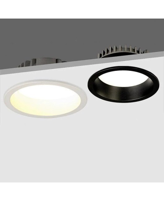 Recessed Anti Glare LED Downlights 7W/9W/12W/15W LED Ceiling Spot Lights Background Lamps Indoor Lighting