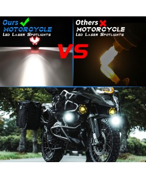 Motorcycle LED spotlight high-power modified small steel gun external light locomotive lens lighting headlight