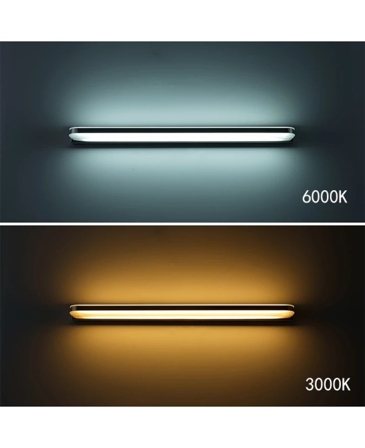 9W/12W 220V Modern Bathroom Light Stainless Steel LED Mirror Light Makeup Wall Lamp Vanity Lighting Fixtures Mirror Lamp