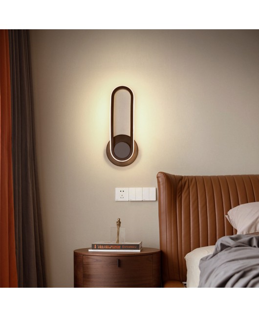 Modern minimalist bedroom bedside LED wall light For stairs living room TV wall aisle rotatable wall light