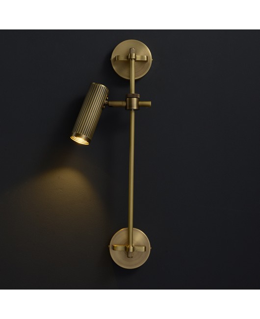 Designer all-copper LED wall lamp For living room TV background wall hotel club hall corridor corridor bedroom bedside lamp