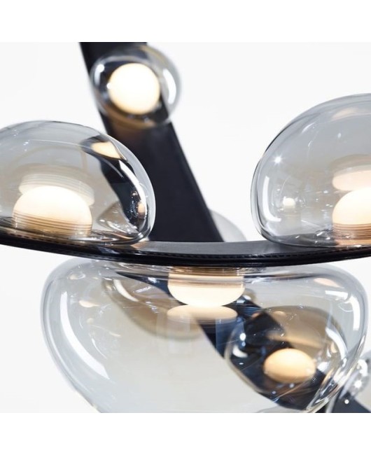 Bomma post-modern light luxury living room dining room villa designer personality leather chandelier