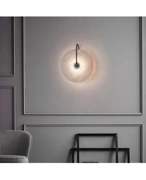Led novelty lights bedroom living room porch hotel loft decor lighting bulb unique marble lampshade led stone wandlamp