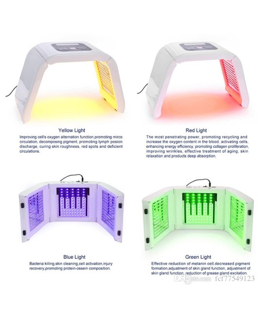 4 Light LED Facial Mask PDT Light For Skin Therapy Beauty machine For Face Skin Rejuvenation salon beauty equipment