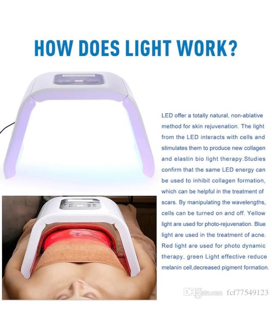 4 Light LED Facial Mask PDT Light For Skin Therapy Beauty machine For Face Skin Rejuvenation salon beauty equipment