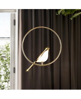 Modern Golden Bird led pendant light Nordic luxury designer lamp creative art living dining room suspension lamp kitchen fixture