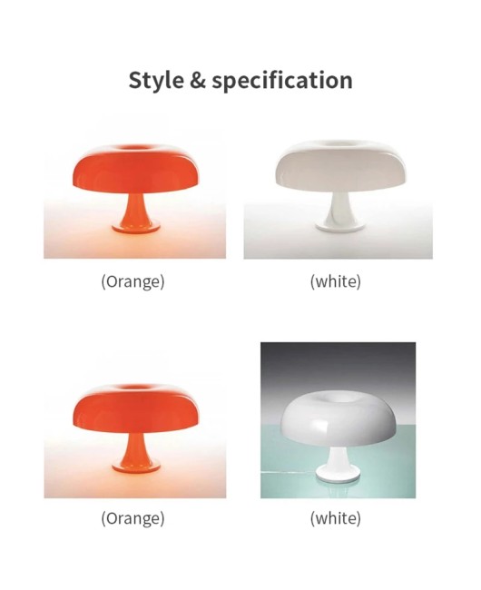 Italy Designer Led Mushroom Table Lamp for Hotel Bedroom Bedside Living Room Decoration Lighting Modern Minimalist Desk Lights