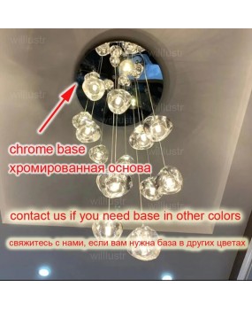 Modern K9 Crystal Chandelier LED Pear Pendant Lamp Meteor Light Mall Villa Hotel Restaurant Staircase Lounge Luxury Hang Lights