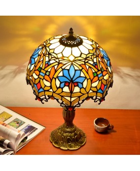 Tiffany stained glass living room bedroom restaurant bar hotel decoration bedside table lamp glass lamp