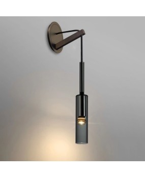 Postmodern light luxury living room bedroom bedside wall lamp creative copper wine bottle designer TV wall lamp