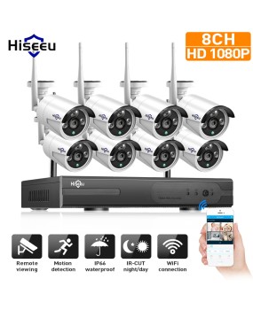 8CH H.264 Wireless Network Digital Video Recorder (Wireless NVR) Network surveillance camera set HD home surveillance security system