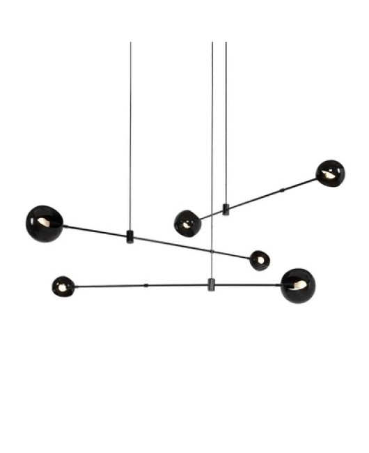 Nordic post-modern iron chandelier creative personality designer model room geometric lines living room dining room lamp