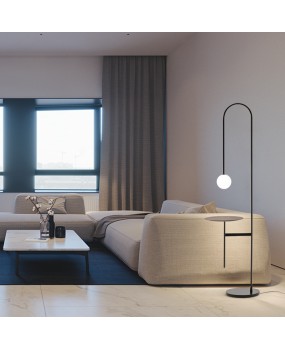 Creative glass floor lamp bedroom bedside modern minimalist living room Nordic ins