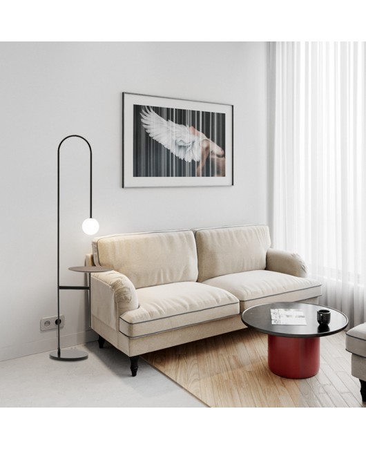 Creative glass floor lamp bedroom bedside modern minimalist living room Nordic ins
