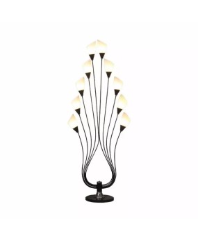 Simple tea table floor lamp simple fashion black white LED floor lamp bedroom living room floor lamp