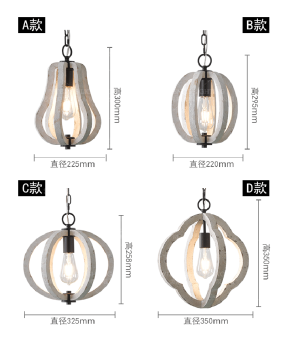 Wood pendant light single lamps french vintage white wooden suspension luminaire in farmhouse kitchen bedroom mini 1 light