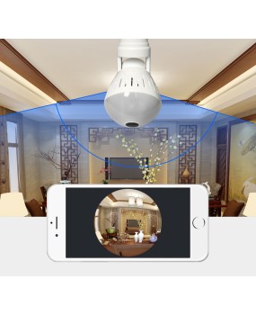 IP Camera Bulb Lamp light Wireless 2MP HD 360 Degrees Panoramic Light Home Cctv Security Video Surveillance Wifi Camera