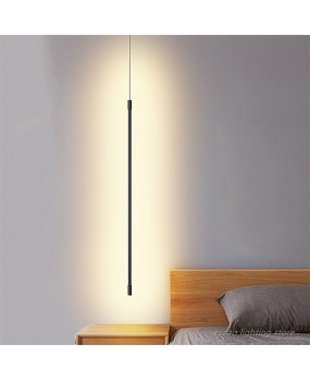 Minimalist Bedroom Bedside Pendant Light Modern Living Room TV Wall LED Pendant Lamp Geometry Line Strip Hanging Light Fixtures