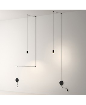 Nordic postmodern art designer chandelier simple geometric line exhibition hall chandelier