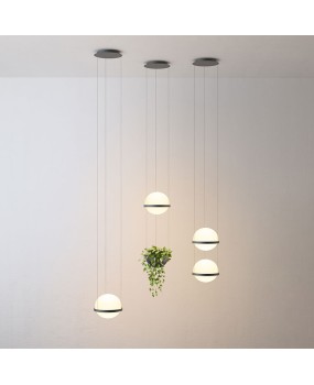 Simple post-modern glass ball chandelier restaurant bedroom bedside living room storefront creative chandeliers