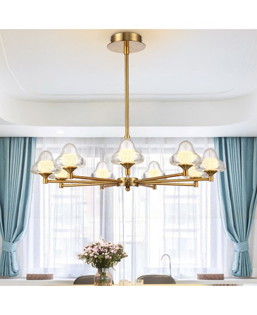 Living room chandelier modern restaurant creative personality atmosphere light luxury bedroom lamp Nordic style pendant lamp