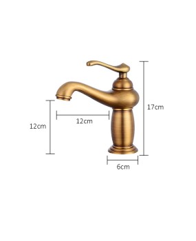 Bathroom Faucet Antique Bronze Finish Brass Basin Sink Solid Brass Faucets Single Handle Water Mixer Taps Bath Crane