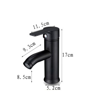 Single Handle Bathroom Basin Faucets Cold/Hot Mixer Basin Sink Tap Black Water Kitchen Faucet Bathroom Accessories