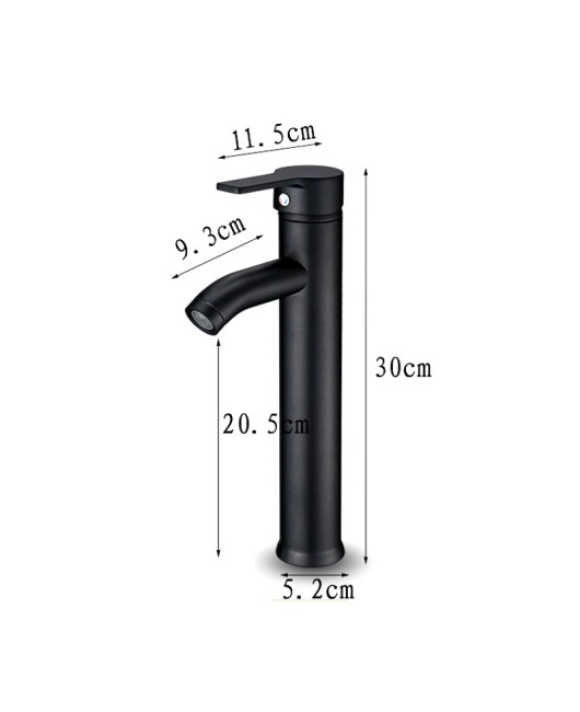 Single Handle Bathroom Basin Faucets Cold/Hot Mixer Basin Sink Tap Black Water Kitchen Faucet Bathroom Accessories