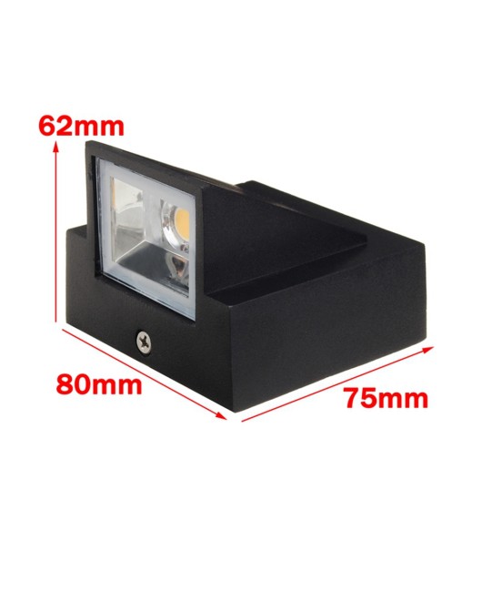 IP65 Waterproof 5W indoor outdoor Led Wall Lamp modern Aluminum Surface Mounted Cube Led Garden Porch Light AC110V/220V+ Driver