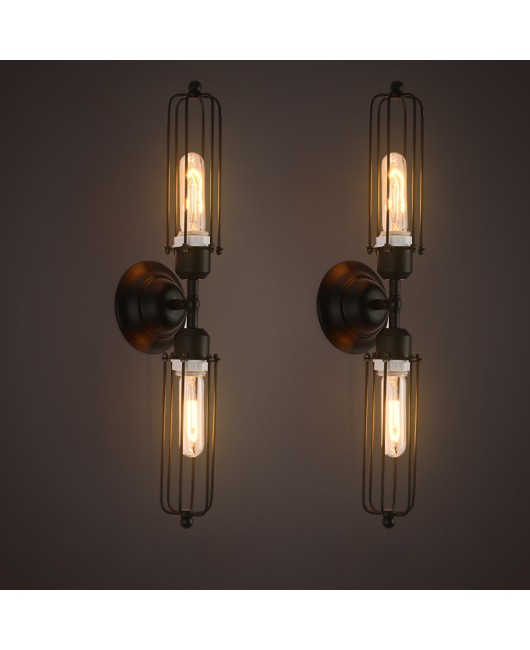 Loft Vintage Wall Lamps American Industrial Edison Lightis Bulb E27/ E26 Holder Bedside wandlamp bedroom light Wall Sconce