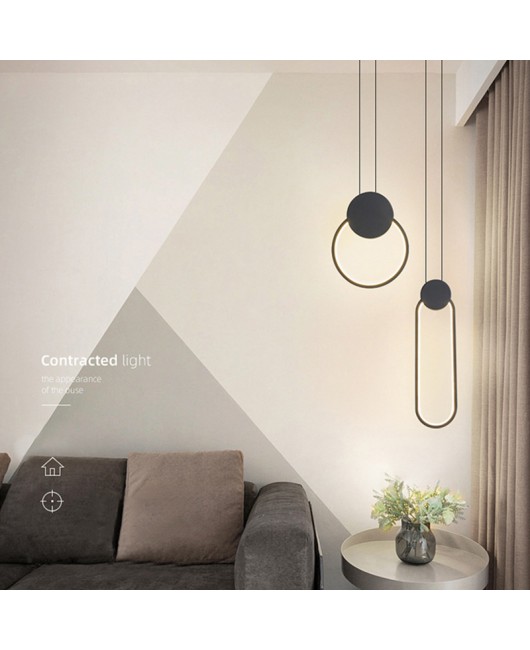 Modern led pendant lamp stylish minimalism GEO ceiling chandelier light hang dinner table decor kitchen hanging Lighting