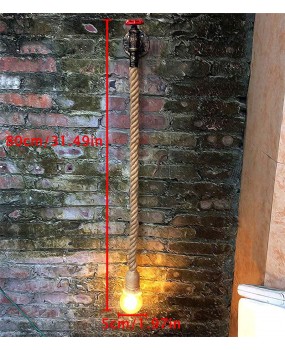 Retro Hemp Rope Wall Lamp Water Pipe LED Wall Lamp Industrial Wall Light Decorative Wall Lights