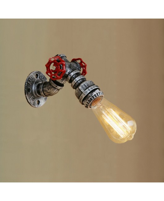Vintage light E27 Edison indoor wall lamp industry lofe steam punk pipe bedside stair aisle corridor cafe wall light