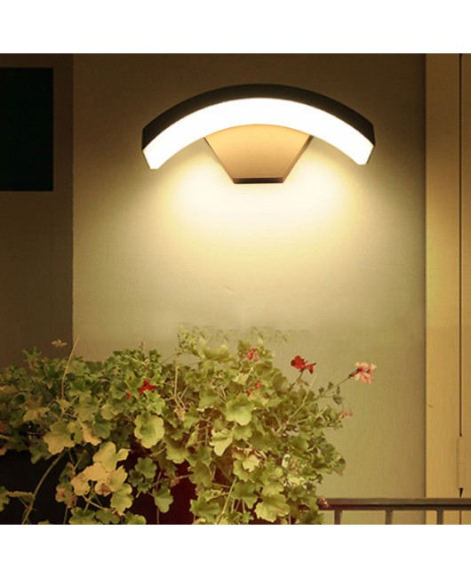 12W Infrared Motion Sensor Outdoor Waterproof LED Wall Light Garden Balcony Corridor Porch Light Exterior Wall Light
