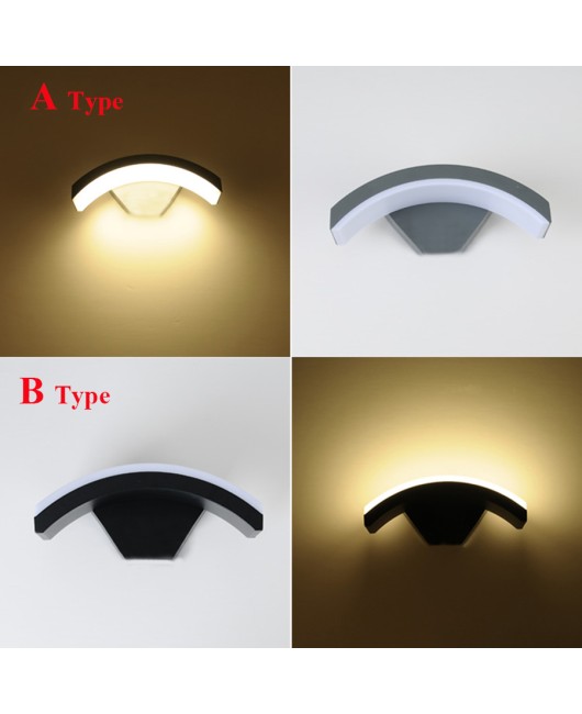 12W Infrared Motion Sensor Outdoor Waterproof LED Wall Light Garden Balcony Corridor Porch Light Exterior Wall Light