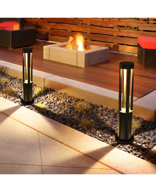 Aluminum LED Garden Post Lawn Lamp Modern Landscape Villa Post Pillar Light Outdoor Courtyard Villa Lawn bollard Light