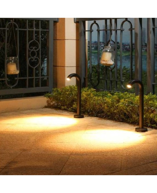Outdoor Garden Water Faucet Light Landscape Pathway COB Lawn Spotlight Courtyard Villa Aluminum Pillar Bollard Light