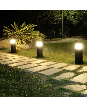 E27 Waterproof LED Garden Lawn Lamp Modern Pathway Column Pillar Light Outdoor Villa Landscape Lawn Bollard light
