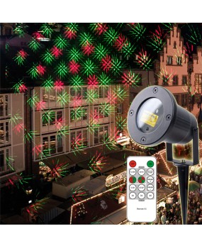 IP65 Outdoor RG Star Christmas Laser Projector Lamp Star LED Disco Stage Light Green Red Landscape Garden LED Spotlight